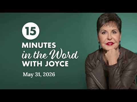 How Does Your Mind Affect Your Joy? - Pt 2 | 15 Minutes In The Word with Joyce Meyer thumbnail