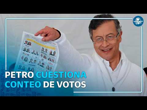 Gustavo Petro rechaza resultados electorales en Colombia y denuncia irregularidades thumbnail