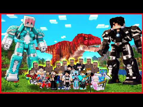 100 HARI BUAT MESIN WAKTU MENUJU KOTA ROBOT DAN ZAMAN DINOSAURUS ANOMALI DI MINECRAF !! thumbnail