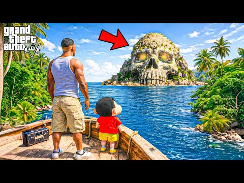 GTA 5 : Franklin & Shinchan Found a Mysterious Island in the Ocean!? | GTA 5 Bangla Gameplay thumbnail