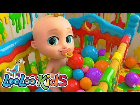 Johny Johny Yes Papa - Learn Colors - Slime + Balloons - Nursery Rhymes & Kids Songs - LooLoo Kids thumbnail