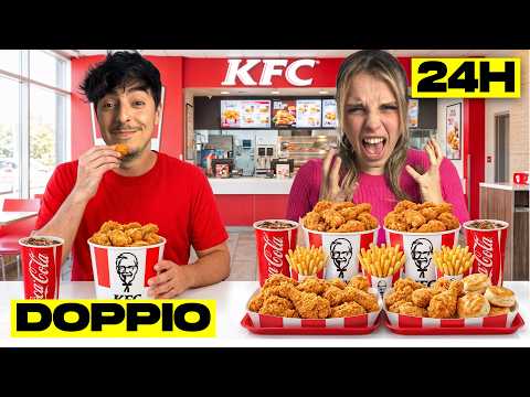 COSTRETTA a MANGIARE IL DOPPIO di me per 24 ORE..*FINITO MALE* thumbnail