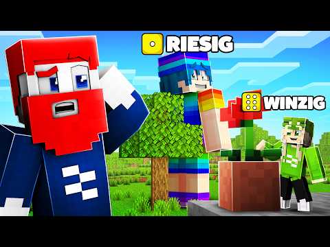 WÜRFEL ENTSCHEIDET GRÖßE PRANK in HIDE AND SEEK Minecraft thumbnail
