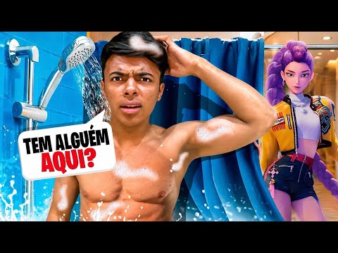 A RUMI ESPIONOU O ESTEVÃO NA PISCINA!🏊😱 *as guerreiras do K-pop estão no rancho thumbnail