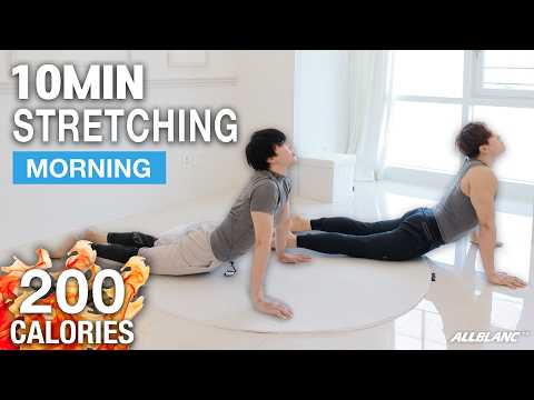 일어나자 하면 🍀행운이 오는 모닝 스트레칭☀️ 10min moring stretches thumbnail