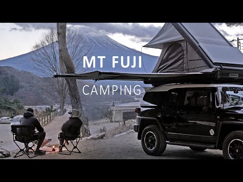 🇯🇵 We flew 7300km to CAMP here in Japan [ Most Relaxing WINTER camping with Mt Fuji views, ASMR ] thumbnail