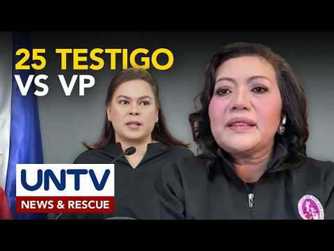 25 testigo vs VP Duterte, planong ipresenta ng House prosecution team sa paglilitis thumbnail
