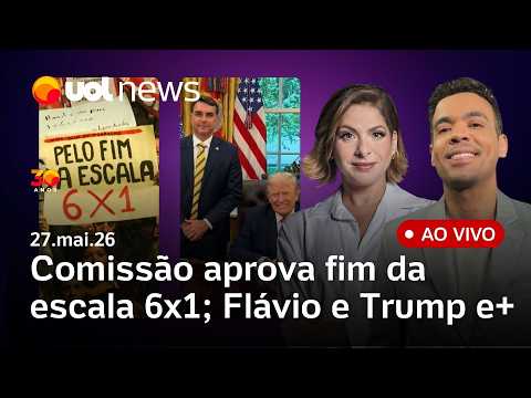 Fim da escala 6x1: Câmara aprova texto-base da PEC em comissão; Flávio Bolsonaro e Trump; e+ ao vivo thumbnail