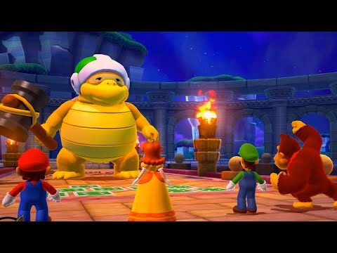 Mario Party 10  - FUNNY Minigames-  Mario vs Luigi vs Peach vs Donkey Kong( Master CPU) thumbnail