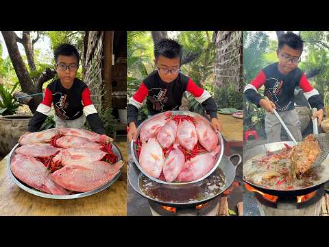 Chef Setyah: Yummy red fishes cooking with home style | Harvest and cooking thumbnail