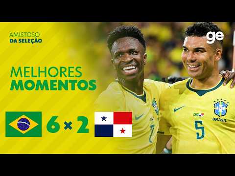 BRASIL 6 X 2 PANAMÁ | MELHORES MOMENTOS | AMISTOSO INTERNACIONAL | ge.globo thumbnail