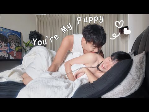 After Putting The Collar On Him, I Asked "Would You Like To Be My Puppy ? "🥹Gay Couple‘s Daily VLOG🥰 thumbnail