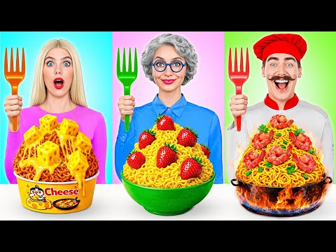 Reto De Cocina Yo vs Abuela | Ideas Inteligentes Para La Alimentación de Multi DO Challenge thumbnail