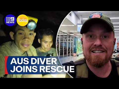 Aussie to join perilous Laos cave rescue mission | 9 News Australia thumbnail