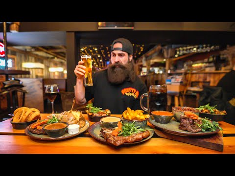 I ORDERED THE BIGGEST STEAK CHALLENGE IN DENMARK...IT'S HUGE! | BeardMeatsFood thumbnail