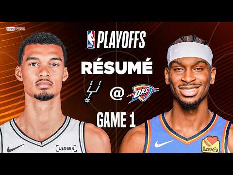 Résumé : SPURS @ THUNDER, Wemby LÉGENDAIRE dans un Game 1 HISTORIQUE ! thumbnail