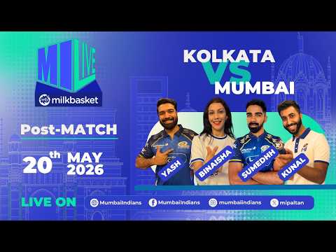 MI LIVE Delivered by Milkbasket | Kolkata vs Mumbai | Post-Show thumbnail