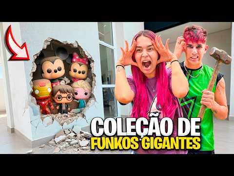 COMPLETEI A COLEÇAO DE FUNKOS GIGANTES *quase perdi eles thumbnail