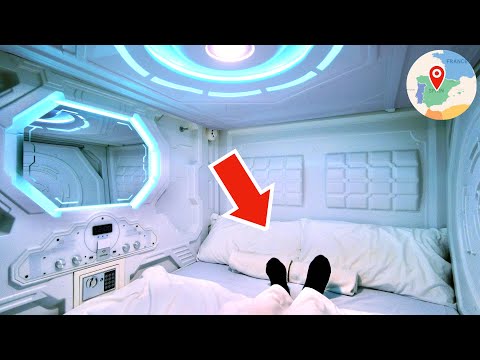 Staying Overnight at a Private CAPSULE HOTEL 😴 $36 Large Bed Room 🛏 Madrid, Spain 🇪🇸 Travel Vlog thumbnail