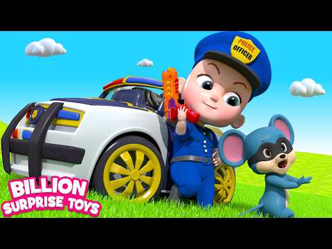 🔴Baby Pretend Play as Policeman and Firebus Driver! Play Toys Fun at the Park! Funny Cartoons! thumbnail