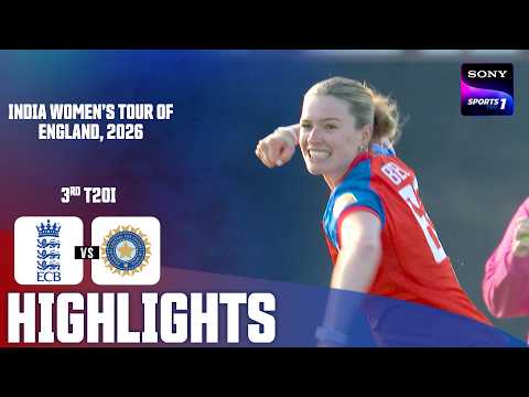ENG W vs IND W | 3rd T20I | Highlights | India Women's Tour Of England 2026 thumbnail