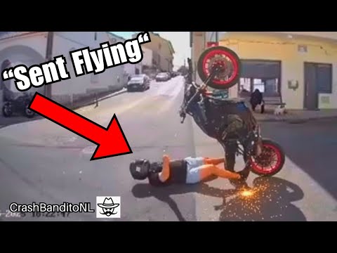 Extreme Motorcycle Crashes & Road Rage Moments Caught on GoPro! | CrashBanditoNL thumbnail