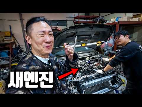 현대차 연구원도 환장할 조합, 2달만에 시동 걸었습니다 (벨엔 2.5터빈업 V마운트) thumbnail