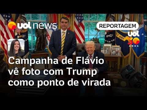 Campanha de Flávio Bolsonaro vê foto com Trump como ponto de virada | Carla Araújo thumbnail