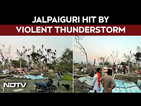 West Bengal Latest News | Heavy Rain,  Strong Winds & Violent Thunderstorms Batter Jalpaiguri thumbnail