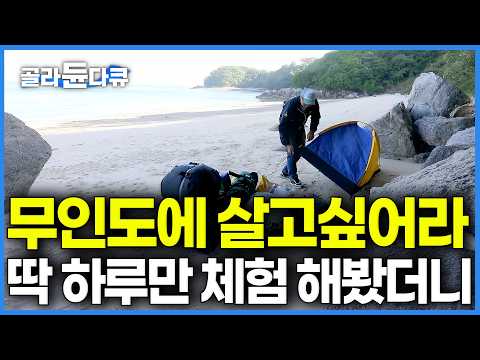 학교·군대·대기업 쉴틈없이 거쳤던 청년이 무인도 백사장으로 도망쳐온 사정. 하루 딱 살아보고 주민 정착까지 결심한 이유｜사승봉도｜한국기행｜#골라듄다큐 thumbnail