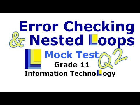 Error Checking and Nested Loops Mock Test | Question 2 thumbnail