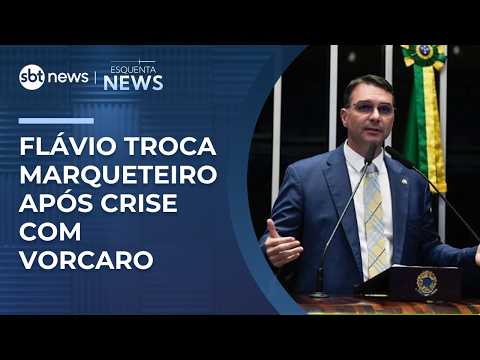 Flávio Bolsonaro troca marqueteiro após crise na pré-campanha | #EsquentaNews thumbnail