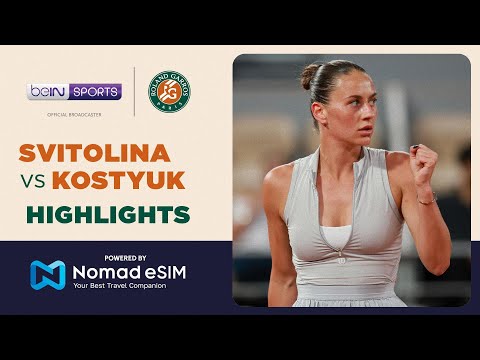 Elina Svitolina vs Marta Kostyuk | Roland-Garros 2026 | Match Highlights thumbnail