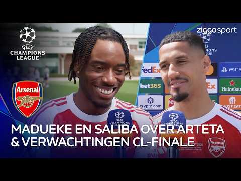 "Beste verdediging tegen de beste aanval, het wordt een topwedstrijd"?| Interviews Madueke & Saliba thumbnail