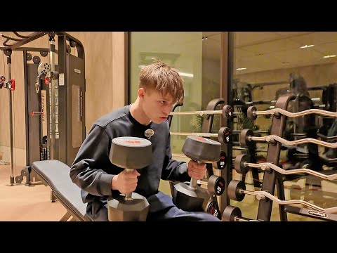 Working out in my Home Gym thumbnail
