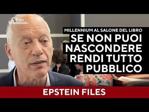 “Quando non puoi più nascondere tutto, rendi tutto quasi pubblico”: Caso Epstein al Salone del libro thumbnail