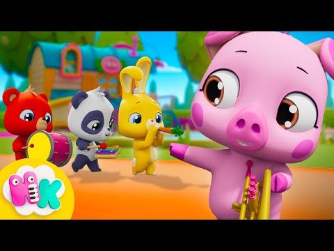 Playing Music Together 🎺🎶 Musical Instruments for Kids | HeyKids Nursery Rhymes thumbnail