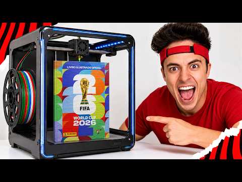 FIZ MEU PRÓPRIO ÁLBUM DA COPA 2026 NA IMPRESSORA 3D! thumbnail