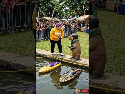 Balapan Speedboat RC GILA! Capybara vs Rumi, Hadiah Ayam Goreng & McFlurry Satu Truk!? #kapybara thumbnail