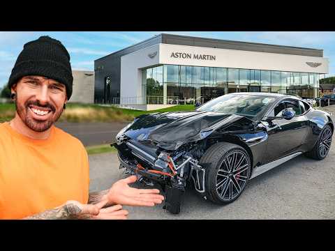 I BOUGHT A WRECKED ASTON MARTIN DB12 THEN REBUILT IT IN 24 HOURS thumbnail