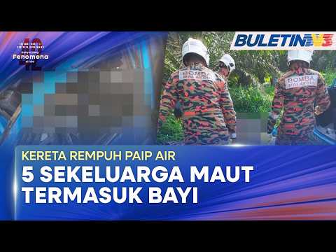 TRAGEDI | Lima Sekeluarga Maut, Kereta Terbabas Langgar Paip Air thumbnail