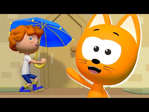 Botas de Lluvia | El gatito Koté | Canciones infantiles y dibujos animados thumbnail