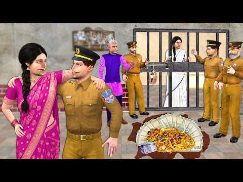 Judwa Bhai Behen Ek Police Aur Ek Chor Jail Police  Thief Hindi Kahaniya Moral Stories Comedy Video thumbnail