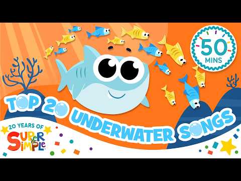Top 20 Underwater Songs 🌊 | Super Simple’s 20th Anniversary! | Splash Around! thumbnail