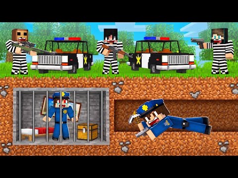 ماين كرافت : اقتحمت مقر الحرامية السري ولكن انقذت الشرطي المسجون !!؟ 🔥😱 لايف ستيل الحرامية #4 thumbnail