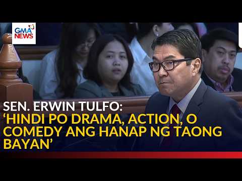 "Senate is not venue for armed confrontation... or political theatre" - Sen. Erwin | GMA News thumbnail