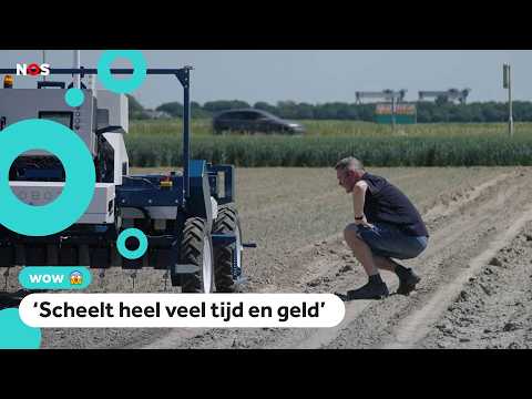 Geen schoffel, maar een laser: deze robot helpt onkruid weghalen thumbnail