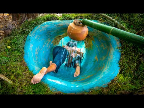 Building The Most Amazing Underground Swimming Pool Villa in the Jungle thumbnail