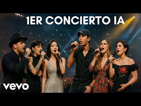 La PRIMER  Cantante IA MexiCoreana En Concierto con : Christian Nodal, Cazzu, Enrique Iglesias y Más thumbnail