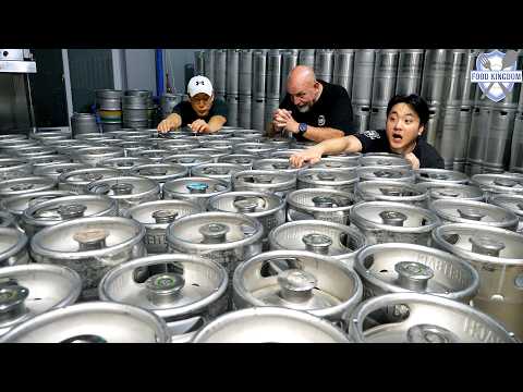 맥주대회 3관왕?! 세계적인 브루마스터가 만드는 독일식 수제맥주 대량생산 / Korean food factory thumbnail